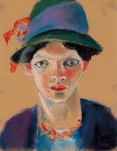 August_Macke_s_wife_1909